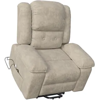 Fernsehsessel Massagesessel Elektrisch mit Liege- & Wärmefunktion, Braun , Metall , 102x106x93 cm , Wohnzimmer, Sessel, Fernsehsessel