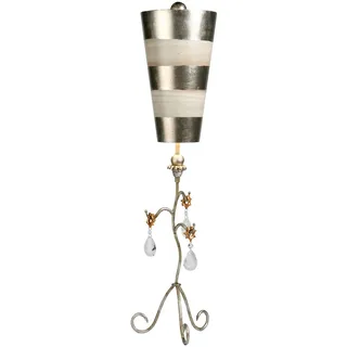 Tischlampe VICA Silber Ø29cm h:97cm Modern Bodenleuchte Wohnzimmer Schlafzimmer