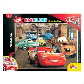 Disney Bodenpuzzle Disney Cars 3 mit 108 Teilen 70 x 50 cm