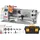 Metalldrehmaschine 17 8x40 6cm Drehbank Metall 50-2500U/min Tischdrehbank Tischdrehmaschine 800W Präzisions-Bench-Top-Metall-Drehmaschine 150-2500 U/min stufenlos verstellbare Geschwindigkeit mit 9 9 cm 3-Backen-Metallfutter Werkzeugkasten zur