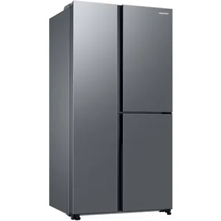 Samsung Side-by-Side-Kühlschrank mit Gefrierfach, 178 cm, 645 l Gesamtvolumen, 242 l Gefrierteil, AI Energy Mode, Inneres Beverage Center, Wassertank 4,5l, Edelstahl-Look, RH6ACG805DS9EG