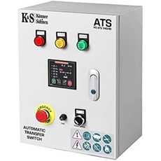 Bild von Die ATS-Einheit KS ATS 1/40HD (automatische Umschaltung auf Notstrom) startet den Generator automatisch und überträgt die Belastung, wenn die Hauptstromversorgung unterbrochen wird.