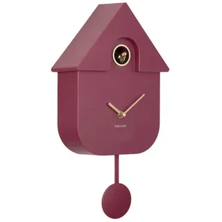 Karlsson Wanduhr , Mauve , Kunststoff , 21.5 cm , Schlagwerk , Dekoration, Uhren, Wanduhren