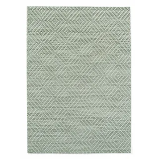 HENDI Tischtuch-Set mit grünem geometrischem Muster, HENDI, 6 Stück, 450x300mm, PVC