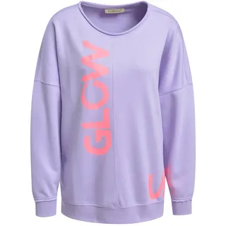Sweatshirt SMITH & SOUL, Damen, Gr. S, lavender, Sweatware, Obermaterial: 70% Baumwolle, 20% Modal, 10% Polyester, bedruckt, oversize hüftbedeckend, Rundhals, angesetztes Bündchen, Sweatshirts Sweatshirt, mit Rundhals, oversized