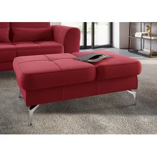 sit&more Hocker "Bendigo" mit Klappfunktion, Bodenfreiheit 15 cm, wahlweise in 2 Fußfarben, rot