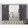 Schwebetürenschrank OTELI 323 x 214 x 68 cm Grau