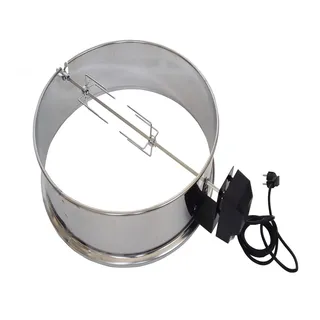Bbq Rotisserie / Drehspieß Ring 57 CM für Weber und viele andere Modelle 57 CM Grills. Ring, Grill Spieß und Fleischklammern allen aus Edelstahl