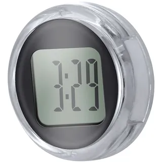 F Fityle Digitaluhr Mini Wasserdicht für Motorrad, Digital Uhr Stick-On, Elektronische Uhr Zum Aufkleben, Motorrad Lenkeruhr Zeitanzeige für Fahrrad Motorrad SUV Verschiedene Modelle, Schwarz