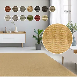 DEKOWE »Mara S2 mit Bordüre« rechteckig 5 mm Höhe Flachgewebe, Material: 100% Sisal, Wohnzimmer, Kundenliebling,