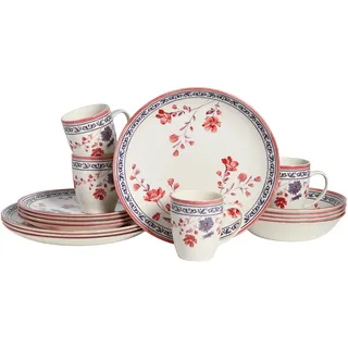 CreaTable Kombiservice 16-tlg. bunt/Blumenmotive