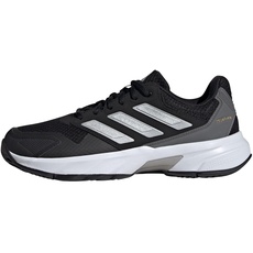 Bild von Damen Courtjam Control 3 Tennis Shoes Sneaker, Core Black Silver Metallic Grey Four, 41 1/3 EU