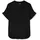 Top Casual Splitneck Schwarz S