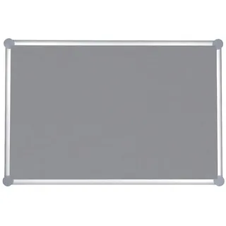 MAUL Pinnwand 90x180 cm MAULpro grau Stoff Alurahmen Wandmontage