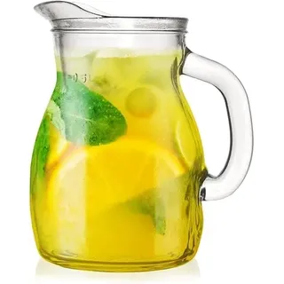 Orion group - Wasserkanne 500 ml - Wasserkaraffe - Glaskaraffe - Glas - Karaffen - Glaskanne mit Griff - Wasserkrug - Wasser krug - Wasserbehälter glas - Water carafe