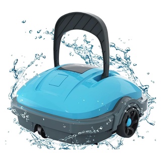 wybot Poolroboter, Poolsauger Akku mit Dual-Antriebsmotoren, Automatisches Parken, Automatische Poolreiniger für Pools bis 50 m2 Grundfläche