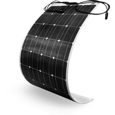 Green Cell (100W 12V 18V) ETFE Flexible Solarpanel Monokristallines Solarmodul Solarzelle Photovoltaik für 12V Batterie, Boot, Wohnmobil, Auto, Camping, Caravan, RV, Wohnwagen mit MC4