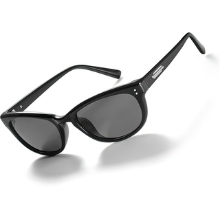 LVIOE Sonnenbrille Damen Polarisiert Schwarz Vintage Sonnenbrille für Frauen