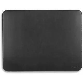 Londo Mauspad aus PU-Leder – Schreibtischunterlage für Tastatur und Maus, große Schreibtischunterlage aus Leder, 33,5 x 44 cm (schwarz)