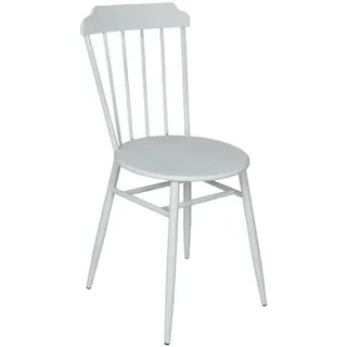 Metallstuhl Scandi antik weiß Gartenstuhl Terrassenstuhl Balkonstuhl Dekostuhl