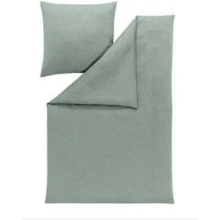 Estella Bettwäsche , Mintgrün , Textil , Uni , 200x220 cm , Textiles Vertrauen - Oeko-Tex® , Heimtextilien, Bettwäsche & Leintücher, Bettwäsche, Jersey-Bettwäsche