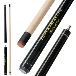 crical Crival Heavy Hitter Jump-Break-Queue, 3-teilig, 137,2 cm, kurz, aus Ahorn, mit 13,2 mm Spitze, Punch-Queue, professioneller Jump-Queue, Billard-/Pool-Queue