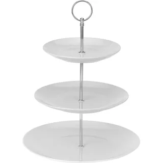 Unbekannt Porzellan Etagere mit 3 Etagen 35cm