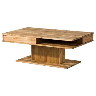 MASSIVMOEBEL24.DE Couchtisch Wildeiche 120x70x45 natur geölt WIEN #201