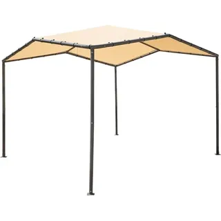 ShelterLogic Faltpavillon 3 x 3 m inkl. 4 Seitenteile Beige/Gelb
