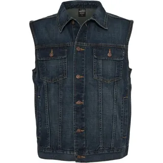 URBAN CLASSICS Jerseyweste Urban Classics Herren Denim Vest (1-tlg) blau XXXL (60/62)