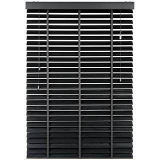 Soluna Jalousie 120x130 cm, schwarz Holz,