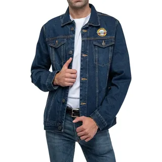 Guns N Roses - "Classic" Jeansjacke für Herren/Damen Uni RO1455 (L) (Jeansblau) - Blau