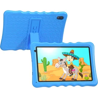 Android 13 Tablet für Kinder, Google Tablet mit 2GB+2GBSamrt Storage RAM &32GB ROM, 1280 * 800 IPS, 2MP Front 5 MP Rear Camera, mit Buntem Kid-Proof - Blau