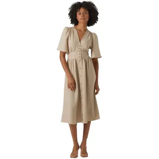 Vero Moda Melaney Kurzarmkleid - Overcast / Melange - XS