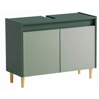 Schildmeyer Lovis Waschbeckenunterschrank 157033, Waldgrün / Pistazie, ca. 80 x 33 x 60,1 cm