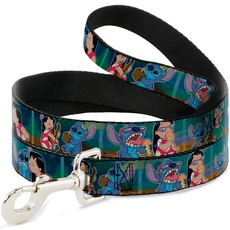Buckle-Down Dog Leash The Jungle Book I Wanna Be Like You 4 Character Scene Available In Different Lengths and Widths for Small Medium Large Dogs and Cats