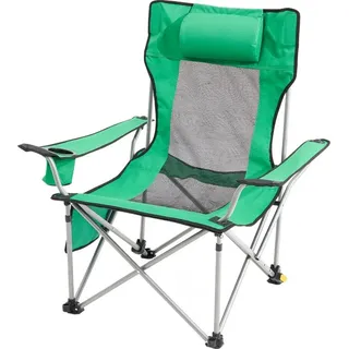 Liegestuhl Campingstuhl Gartenstuhl Strandliege Klappstuhl - 150 kg Tragkraft - Grün - Faltstuhl für Garten und Strand