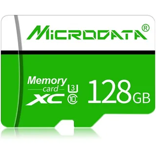 Speicherkarte MICRODATA Von 128 GB U3 XC ( Mikro SD ) MICROSD Card + Adapter