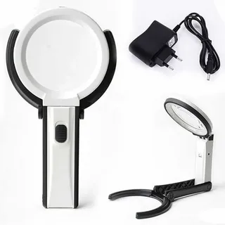 Lampe Vergrößerungsglas Tisch- Mit Licht 10 LED Mobil 120 MM A 28MM