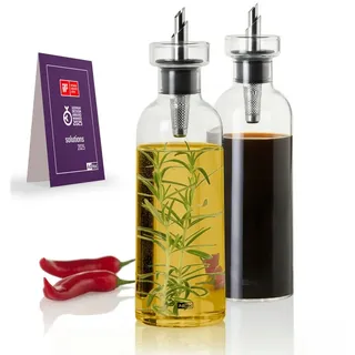 AdHoc Set mit Öl- & Essigspender AROMA POUR für tropffreies Ausgießen je 300 ml