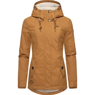 Ragwear Winterjacke "Winterjacke Monade" mit Kapuze Damen Winterparka mit Kapuze und m. Fleece gefüttert, braun sugar24