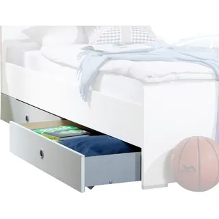 Carryhome Bettschubkasten , Weiß , Holzwerkstoff , 100x16x60 cm , Made in Germany , Schlafzimmer, Betten, Bettgestelle- Einzelteile, Bettkästen