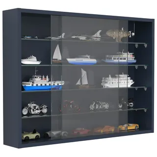 VCM Hängevitrine Drivalo L 75 x 12 x 0 cm Schwarz