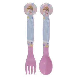Cinderella Prinzessin Plastik Besteck Set - 2 Teile