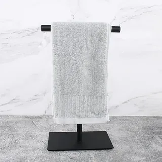 T-förmiger Handtuchständer für die Arbeitsplatte moderner Präsentationsständer Handtuchhalter aus Edelstahl mit schwerem Sockel für denUnterbau in Küche Bad Schlafzimmer Waschtisch Ohne Bohren(1 Pack)