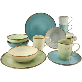 CreaTable Kombiservice Nature 16-tlg. mehrfarbig