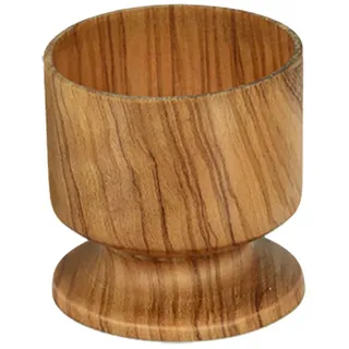Metaltex Hochwertiger Eierbecher aus massivem Olivenholz, 4,5 cm,