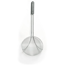 Bild Frittierlöffel, mit ABS Griff, extra tiefe Kelle, Zum Kochen und Frittieren, ø260x(L)600mm, Edelstahl