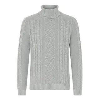 Rollkragenpullover 11 PROJECT "Rollkragenpullover PRJamelio", Herren, Gr. XXL, grau (griffin melange), Obermaterial: 70% Baumwolle CO recyc.. 30% Polyester Pol. recyc.., Pullover Rollkragenpullover