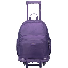 TOTTO Unisex Schulrucksack mit Rollen, Violett-Trik L, dunkelviolett